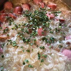 A picture of Wiener Sauerkraut Soup (Keto/Low Carb).