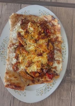 عکسی از دستور پیده مرغ با نان سنگک در هواپز