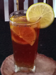 Foto resep Es Lemon Tea Selasih