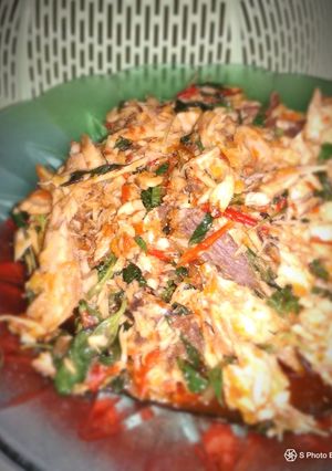 Foto resep Tongkol suwir kemangi pedas