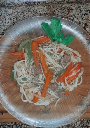 Una foto de Chop suey