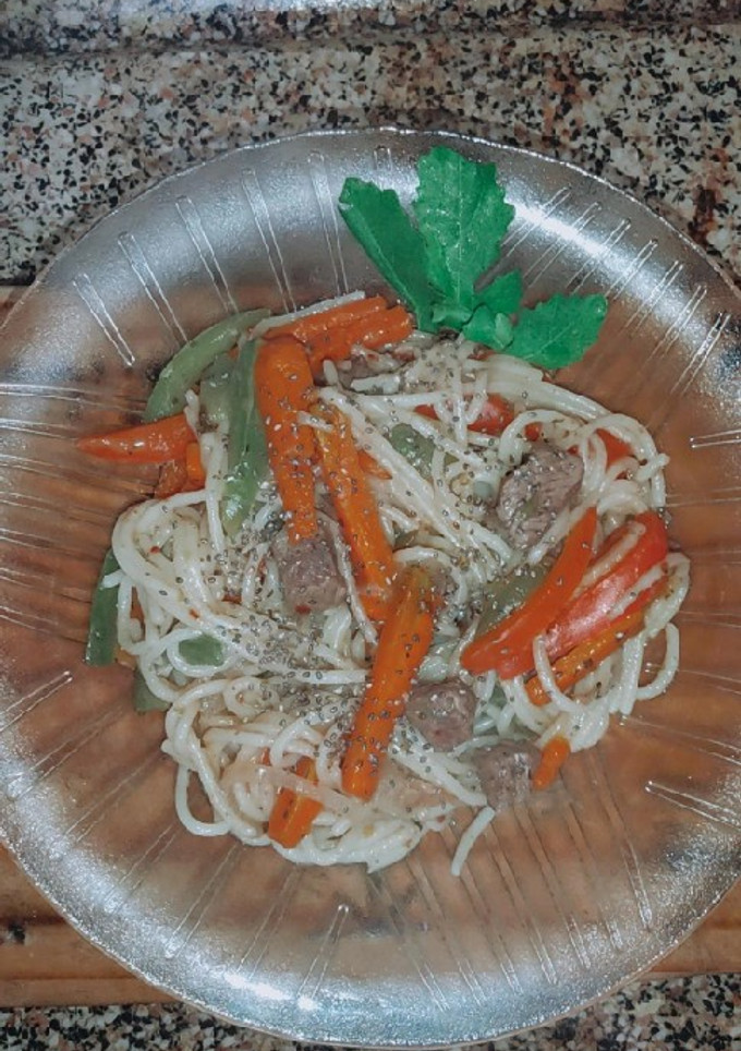 Una foto de Chop suey