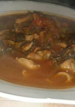 A picture of Matumbo stew.