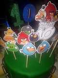 Torta con pasta ballina de angry birds