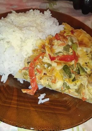 Una foto de Tarta de verduras rápida