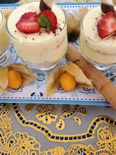 Una foto de Mousse o Helado de Maracuyá a lo Carmelita
