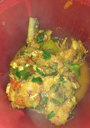 Foto resep Ikan bandeng bumbu kuning kemangi
