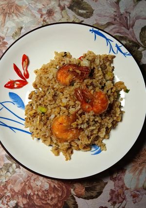 Foto resep Nasi goreng udang kelor