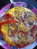 Tortilla de huevo y morrón 🥚🍅