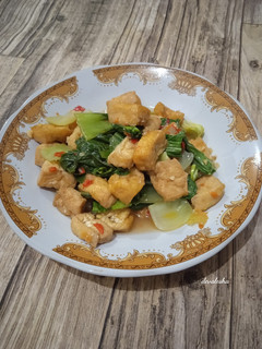 Foto resep Pokcoy Tahu Saus Tiram Pedas