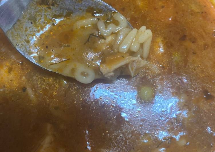 شوربة دجاج سريعه