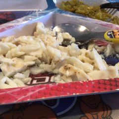 A picture of Cod & wild rice.