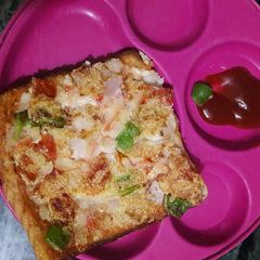 Bread pizza A picture of Bread pizza.