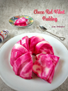 Foto resep Cheese Red Velvet Puding