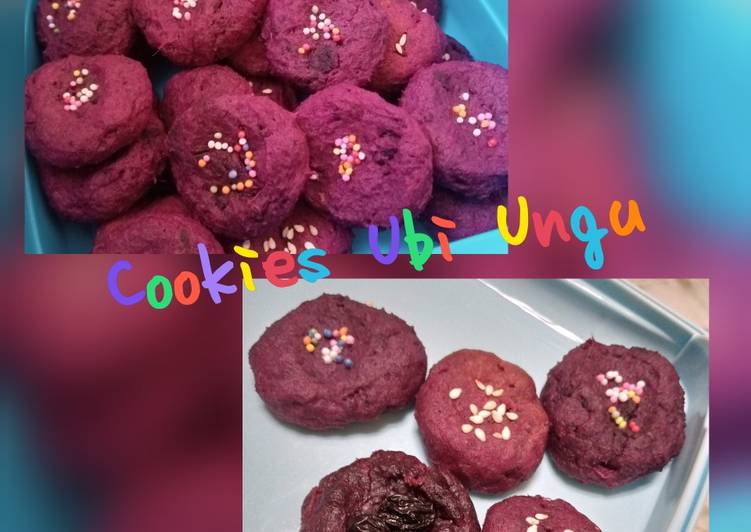 Resep Cookies ubi ungu Anti Gagal