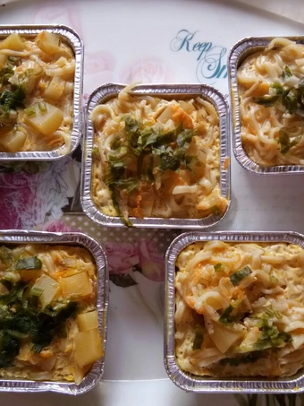 Recipe Makaroni schotel (tapi ini pake mie telur 😊) the Delicious Delicious