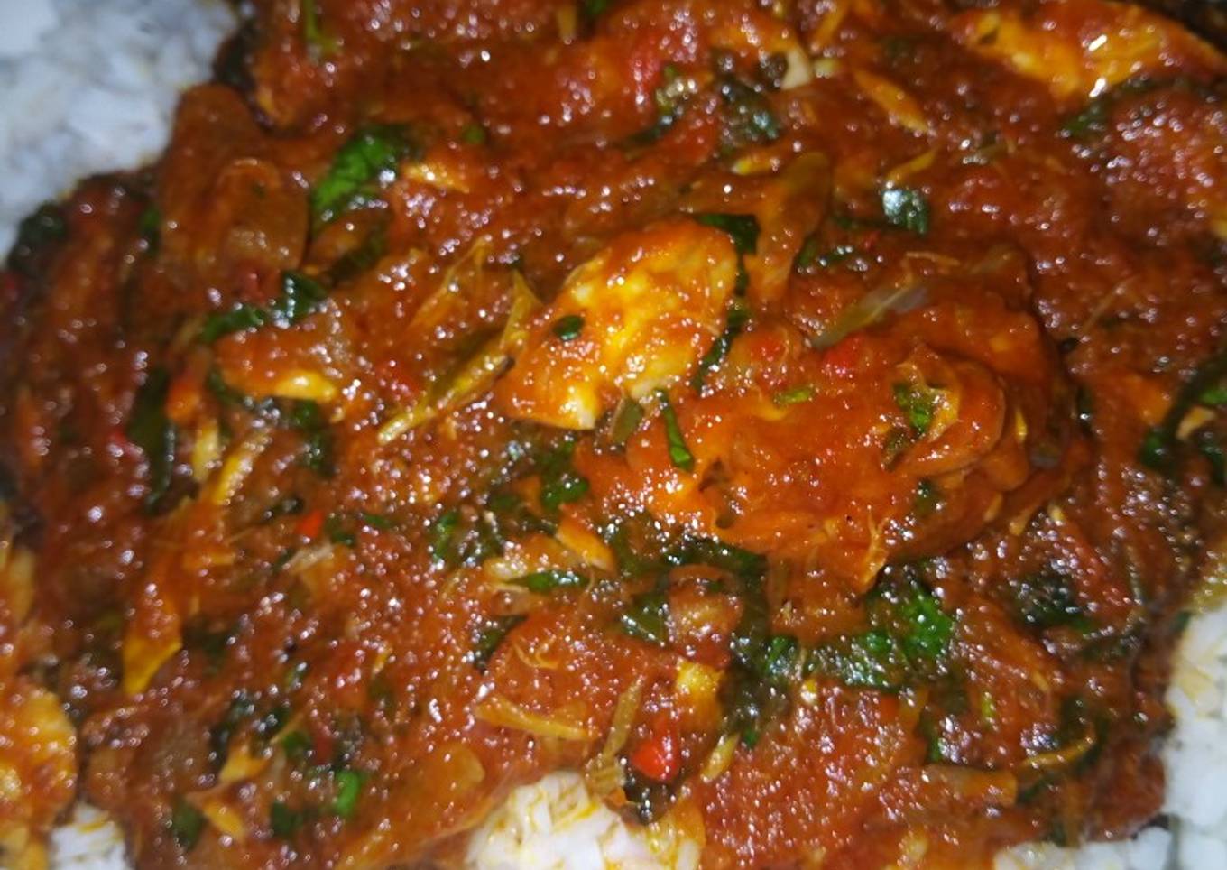 Smoke fish red oil stew