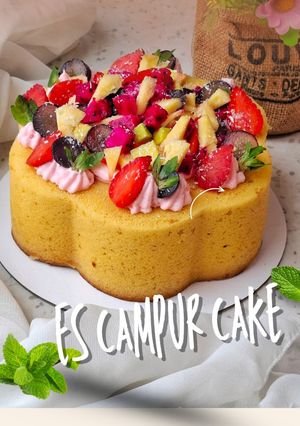 Foto resep 586. Es Campur Cake