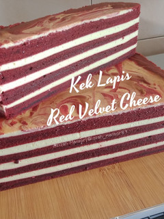 Gambar Kek Lapis Red Velvet Cheese