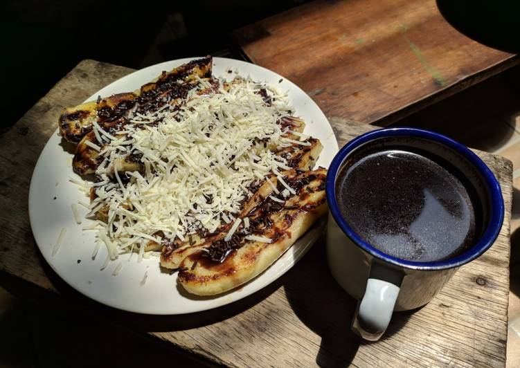 Pisang bakar coklat keju