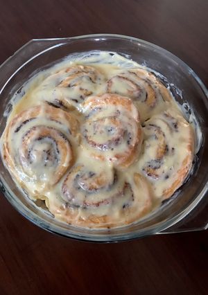 Foto resep Cinnamon roll glaze cream cheese