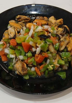 Una foto de Carne de Mejillones a la Vinagreta