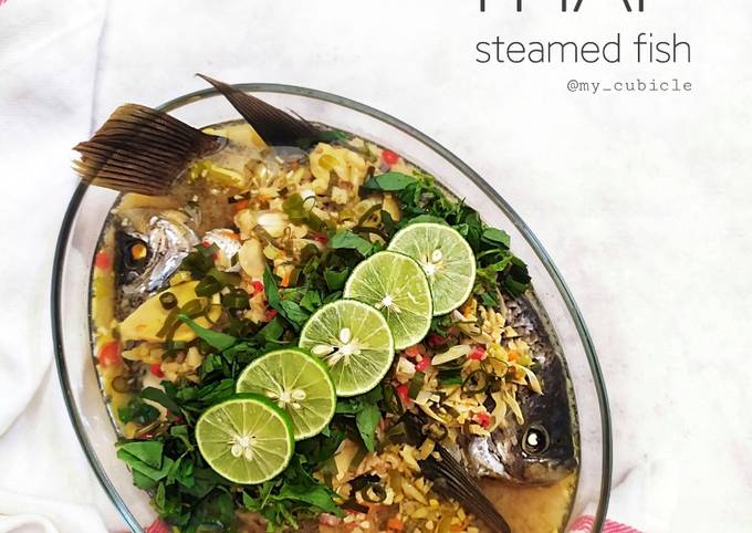 How to Make Yummy Thai Steamed Fish (Ikan Kukus ala Thai)