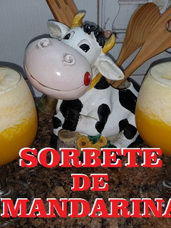 Una foto de Sorbete de mandarina