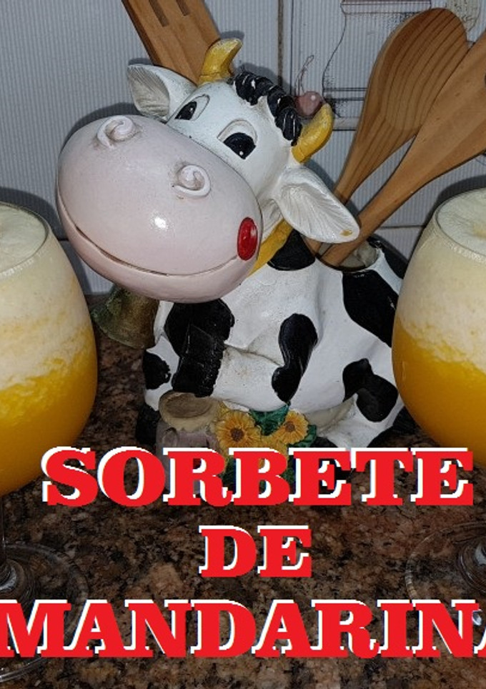 Una foto de Sorbete de mandarina