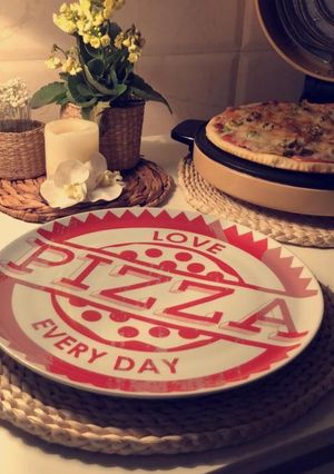 صورة لوصفة بيتزا 🍕