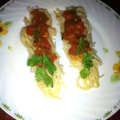 Spaghetti Pomodoro #4weeksChallenge A picture of Spaghetti Pomodoro #4weeksChallenge.