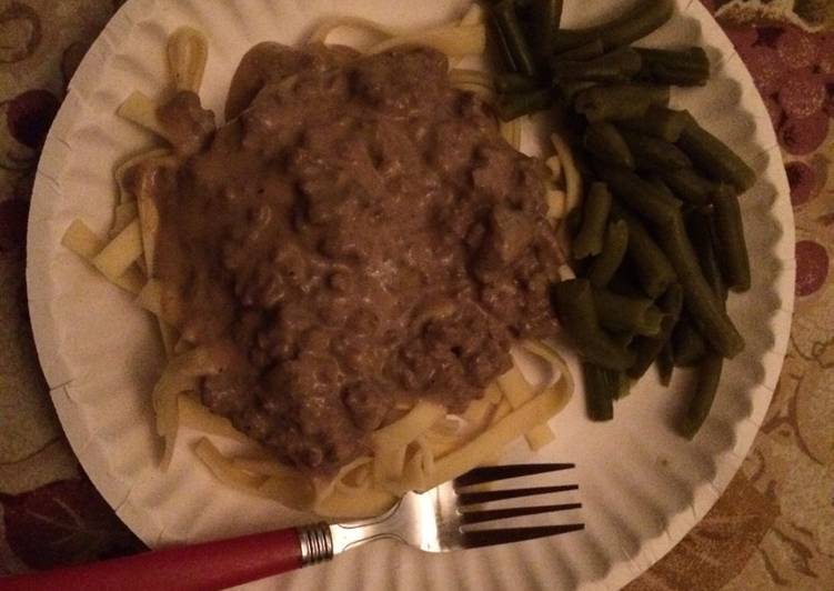 Lower Sodium Venison Stroganoff