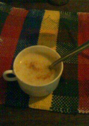 Una foto de Atol de maíz