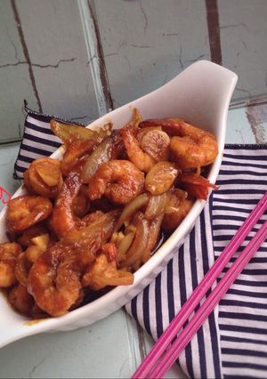 Foto resep Udang saus mentega