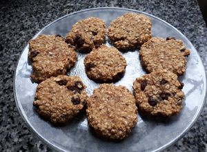 Una foto de Galletas de avena, banana y miel