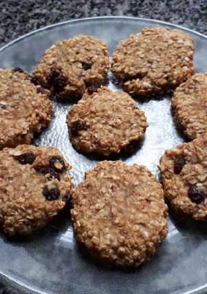 Una foto de Galletas de avena, banana y miel
