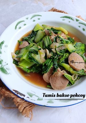 Foto resep Tumis bakso pokcoy