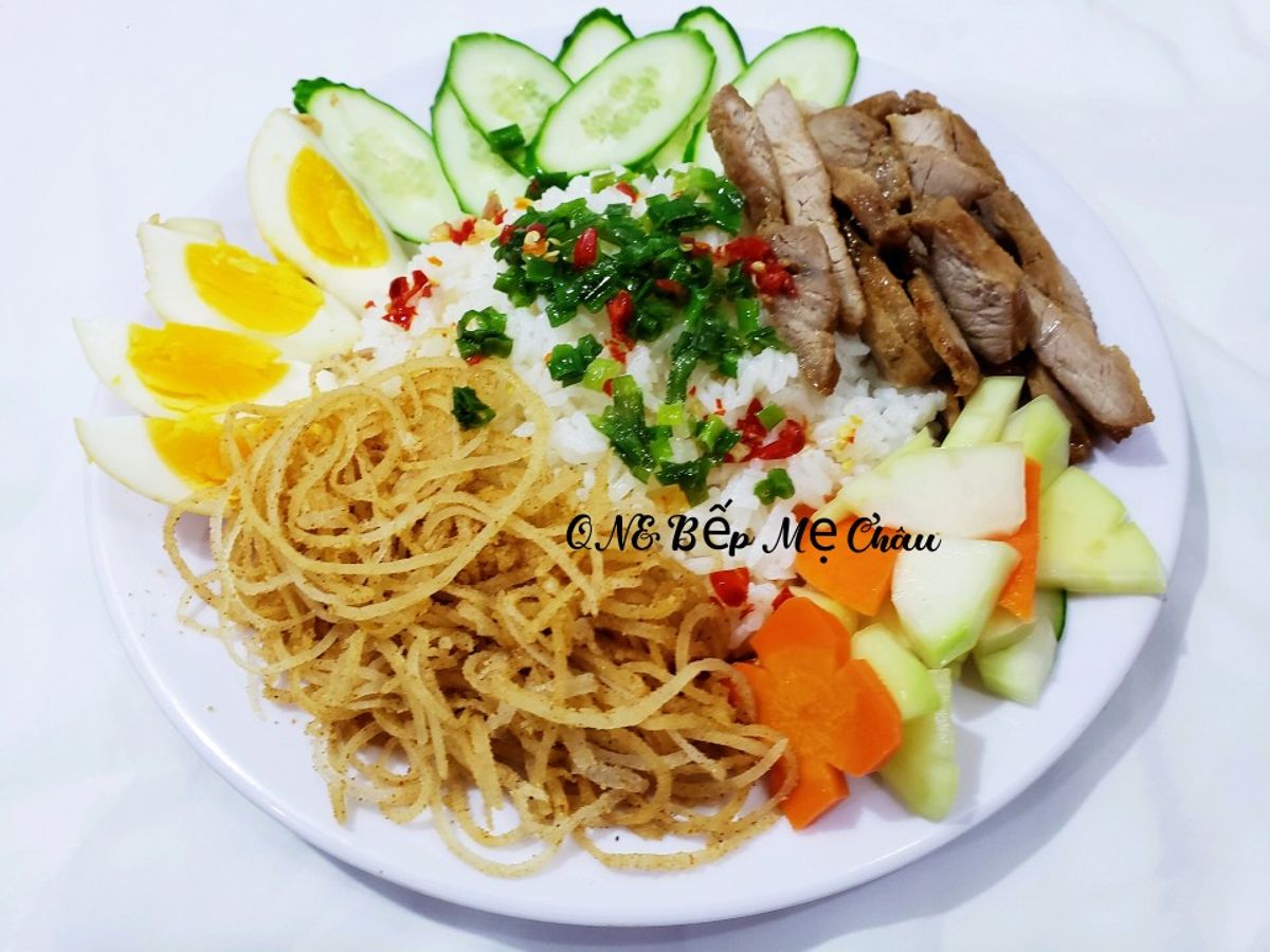 Cơm thịt khìa (kiểu cơm tấm Long Xuyên)