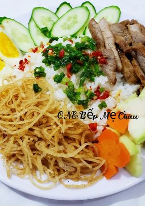 Hình của món Cơm thịt khìa (kiểu cơm tấm Long Xuyên).