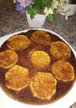 صورة لوصفة كيكة البرتقال المقلوبة 🍊🍊