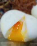 Huevos mollet con vermicelli y setas