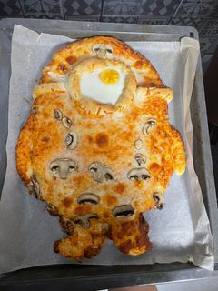 Una foto de Pizza casera minion
