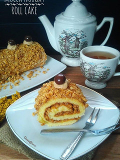 Foto resep Mocca Nougat Roll Cake