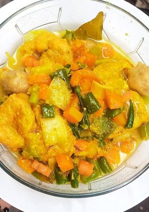 Foto resep Tahu Pong Kuah Bumbu Kuning