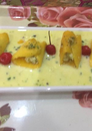 मेंगो रस मलाई (Mango rashmalai recipe in hindi) रेसिपी मुख्य फोटो