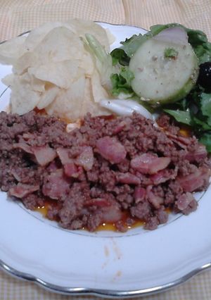 Una foto de Carne al tocino tipo Texas (El Álamo)
