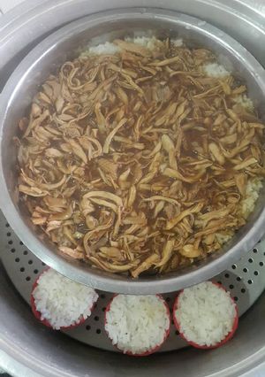 Foto resep Nasi tim ayam