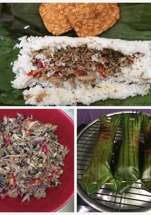 Foto resep Nasi bakar ikan tongkol