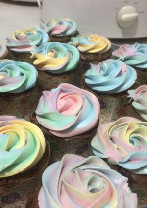 Foto resep 8. Cupcake Pelangi