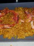 Arroz a parte con caldero de pescado